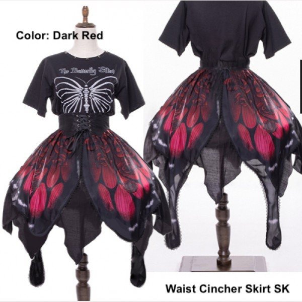 Butterfly Effect Series Blood Rose Gothic Lolita JSK / SK by Star